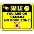 thumbnail image 1 of SMILE NO POOP ZONE Aluminum Composite Outdoor Sign 20" x24", 1 of 2