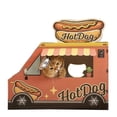 thumbnail image 1 of SMILE PAWS Large Sturdy Cardboard Cat House with Scratcher, Hot Dog Truck, 1 of 8