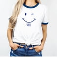 thumbnail image 1 of SMILE WINK Graphic Ringer Tee, 1 of 4