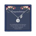 thumbnail image 1 of TURANDOSS Graduation Gifts for Her 2024, Compass Necklace for Women Graduation Gifts Initial Necklaces Graduation Necklace Graduation Gifts for Her, 1 of 5