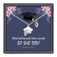 thumbnail image 1 of TURANDOSS High School Graduation Gifts for Her Friendship Gifts for Women Friends Graduation Cap Pendant Necklace, 1 of 5