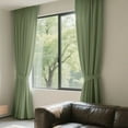 thumbnail image 1 of SMILETIME Back Tab Curtains, 2-Panel Set Rod Pocket & Pinch Pleat Design Light-Filtering & Thermal Insulation Ideal for Living Room, Bedroom & Office Windows, 1 of 7