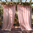 thumbnail image 1 of SMILETIME Back Tab Curtains, 2-Panel Set Rod Pocket & Pinch Pleat Design Light-Filtering & Thermal Insulation Ideal for Outdoor Wedding Decor, Outdoor Curtains, 1 of 10