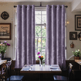 thumbnail image 1 of SMILETIME Crushed Velvet Curtains with Grommets Luxurious Thermal Insulated Soundproof Drapes for Dining Room Soft and Durable Light-Filtering Window Treatments, 2 Panels, 1 of 6