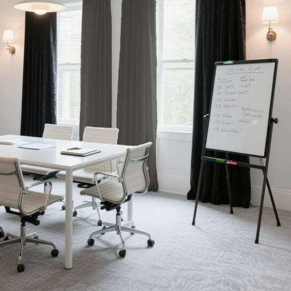 SMILETIME Dark Grey & Black Back Tab Curtains, 4 Panels Set Rod Pocket & Pinch Pleat Design Light-Filtering & Thermal Insulation Ideal for Living Room, Bedroom & Office Windows