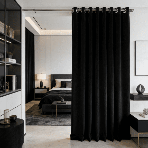 SMILETIME Velvet Curtains with Grommet 104” Wide, 84”/96”/108” Length, Super Soft Privacy Noise Reducing Light Blocking Velvet drapes for Living Room Bedroom, 1 Panel