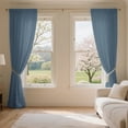 thumbnail image 1 of SMILETIME Velvet Curtains with Rod Pocket, Thermal Insulated Super Soft Privacy Noise Reducing Light-Filtering Velvet Curtains for Living Room Bedroom, 2 Panels, 1 of 6
