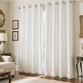 thumbnail image 1 of SMILETIME Velvet Curtains with Grommet, Thermal Insulated Super Soft Privacy Noise Reducing Light-Filtering Velvet Curtains for Living Room, 2 Panels, 1 of 7