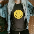 thumbnail image 1 of SMILEY FACE Graphic Short sleeve Tees Plus Size, 1 of 11