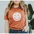 thumbnail image 1 of SMILEY FACE Graphic Short sleeve Tees Plus Size, 1 of 10
