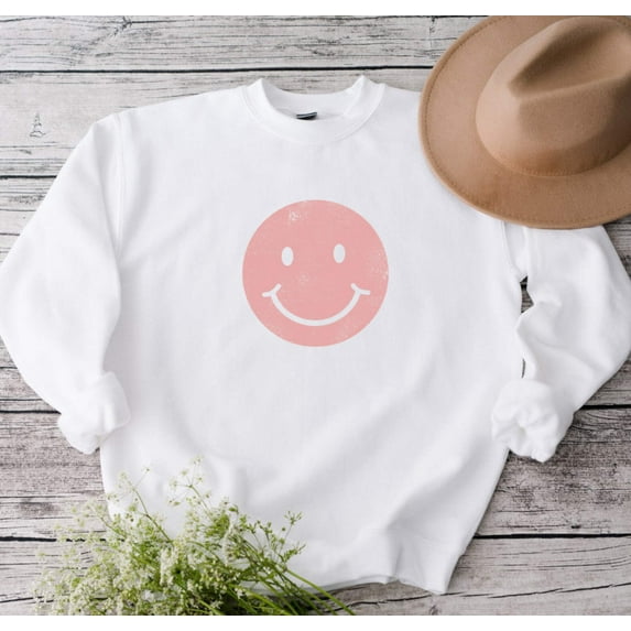 SMILEY FACE Graphic Unisex Fleece Pullover