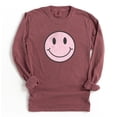 thumbnail image 1 of SMILEY HAPPY FACE Graphic Long Sleeve T-Shirt, 1 of 5
