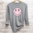 thumbnail image 1 of SMILEY HAPPY FACE Graphic Long Sleeve T-Shirt, 1 of 6