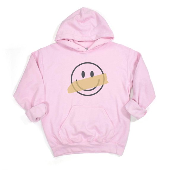 SMILEY HAPPY FACE Graphic Unisex Fleece Hooded Sweatshirt