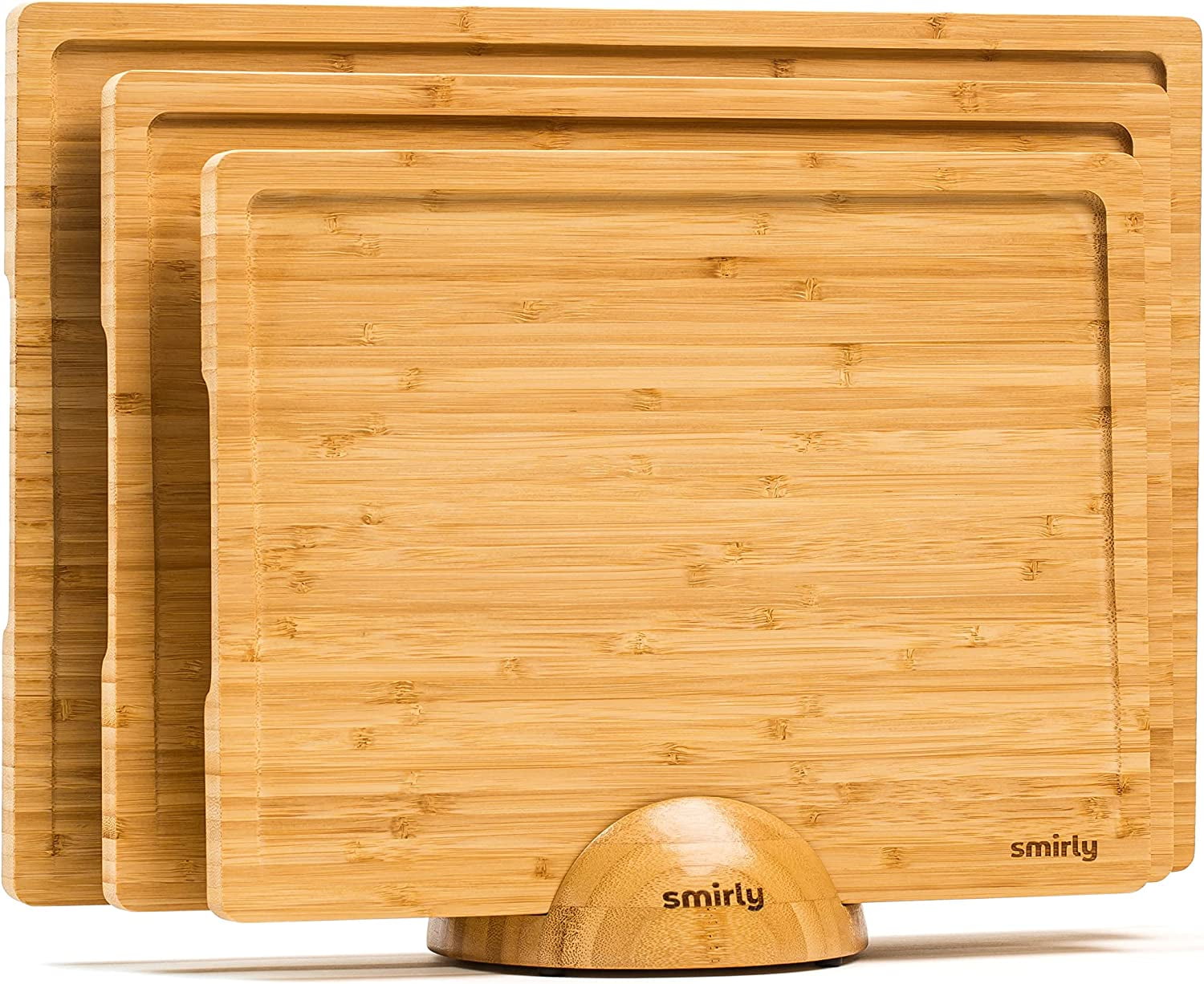 SMIRLY Cutting Board Set Small, Medium & Large Bamboo Cutting Boards