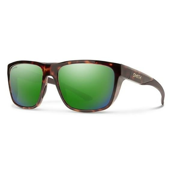 SMITH Barra Tortoise - ChromaPop Glass Polarized Green Mirror Sunglasses