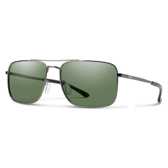 SMITH OPTICS OUTCOME KJ1 IR Sunglasses Ruthenium Frame Grey Green Lenses 59mm