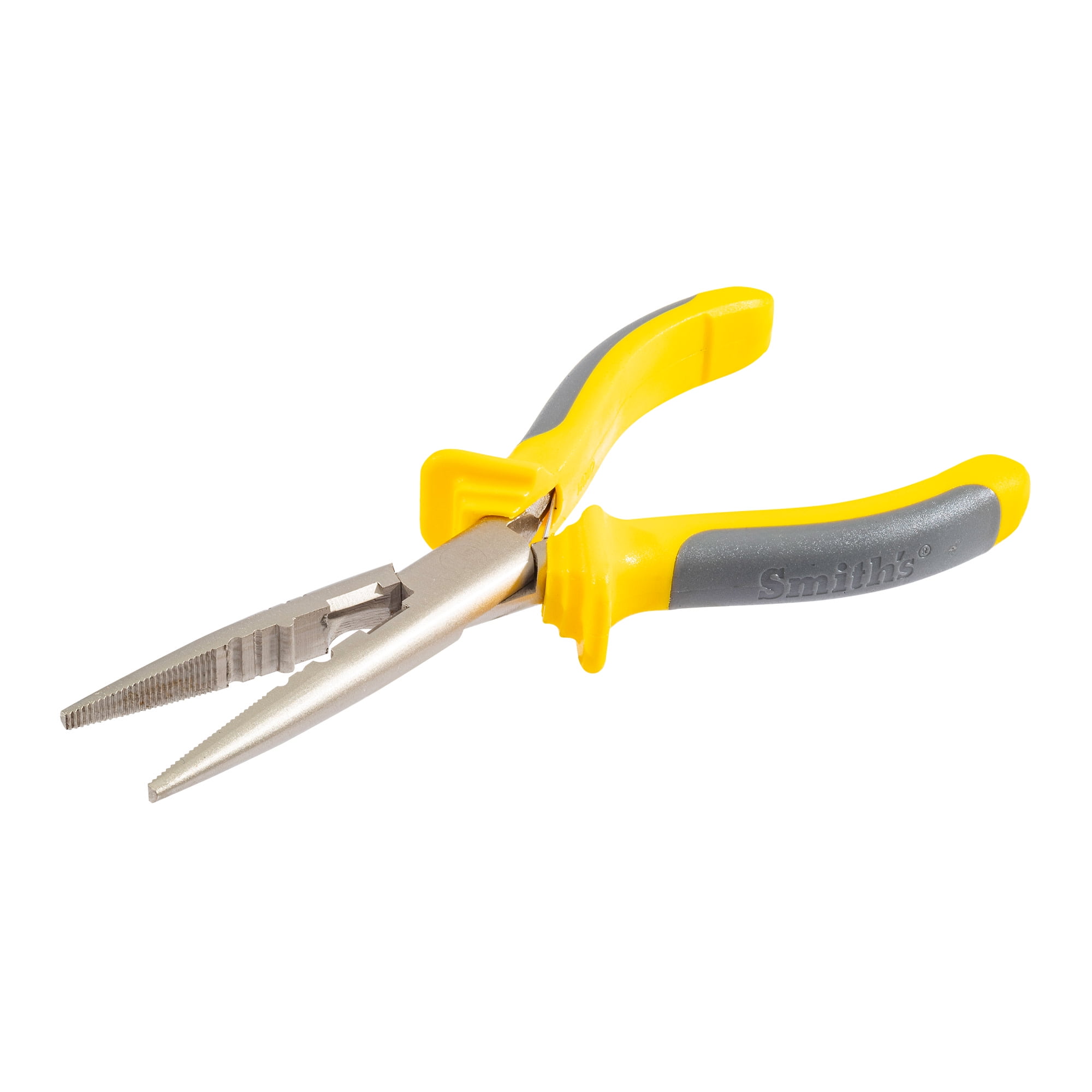 Smith's Consumer Products Store. ALUMINUM FISHING PLIERS WITH CARABINER  WITH SPLIT RING