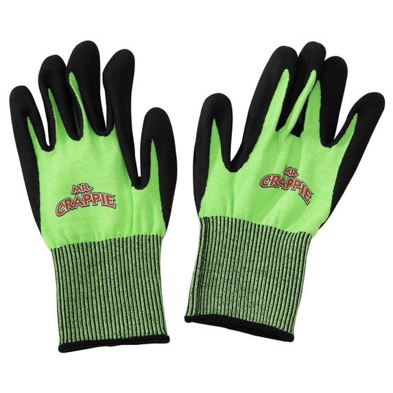 SMITH'S MR. CRAPPIE 51367 SLAB SLANGER CUT-RESISTANT GLOVES GREEN