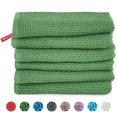 thumbnail image 1 of SMIXLN Kitchen Dish Towels, 100% Cotton Waffle Weave Absorbent Quick-Dry Soft Wash Kitchen Cloths, Reusable Dish Towels for Drying Dishes,, 12 x 12 Inches, 6 Pack, Green, 1 of 8