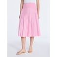 thumbnail image 1 of Free Assembly Women's Smocked Waist Cotton Midi Skirt, Sizes XS-XXL, 1 of 7