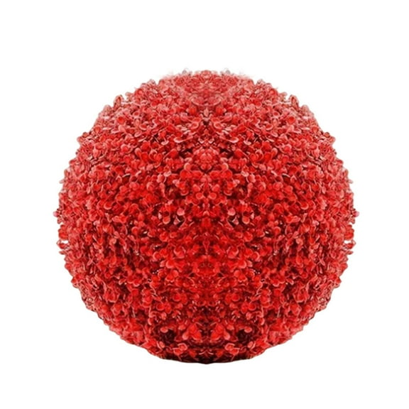 SMKE 10" Artificial Boxwood Ball,Realistic Faux Topiary,Snap-On Hemisphere Design,Compact Greenery Table Centerpiece,Weatherproof Colorfast