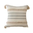 thumbnail image 1 of SMKE 2Pc 18"Khaki Tufted Pillow Cover,Woven Tassel Soft Texture Cushion,Neutral Cozy Sofa Bed Decor,Durable Refined Home Accent Pillow,Easy-Mix Boho Farmhouse Pillow,Elegant Decorative Pillow, 1 of 2