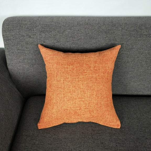 SMKE 2Pc Chenille Throw Pillow Covers,Orange Nordic Chenille Throw Pillow Covers,Neutral Farmhouse Boho Accent Cushion Cases,Spring & Fall Decor Sofa Bedroom Living Room,Cozy Chenille Cushion Cases