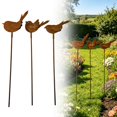 thumbnail image 1 of SMKE 3pc Metal Bird Garden Stakes Set for Outdoor Patio Garden Beds Fences Yard Art Decor,Rustic Country Style Sculptures with Weatherproof,Fade Resistant Easy Install Ornament for Lawn Pathways, 1 of 6
