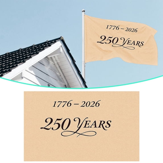 SMKE American Patriotic Flag,American Yard Flag,American Wall Flag,Usa Door Flag,250th Anniversary American Flag,3x5Ft Double-Sided Polyester Banner (Beige Variant) for 4th of July,Patriotic Decor
