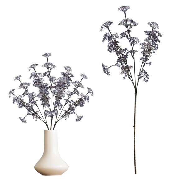 SMKE Artificial Berry Stem,Interior design lovers,Purple Fake Plant Branches,Fall Faux Flowers,Twigs and Branches,Spring Mix Decor,Realistic Sedum Stem Spray,Floral Picks for Flower Arrangements
