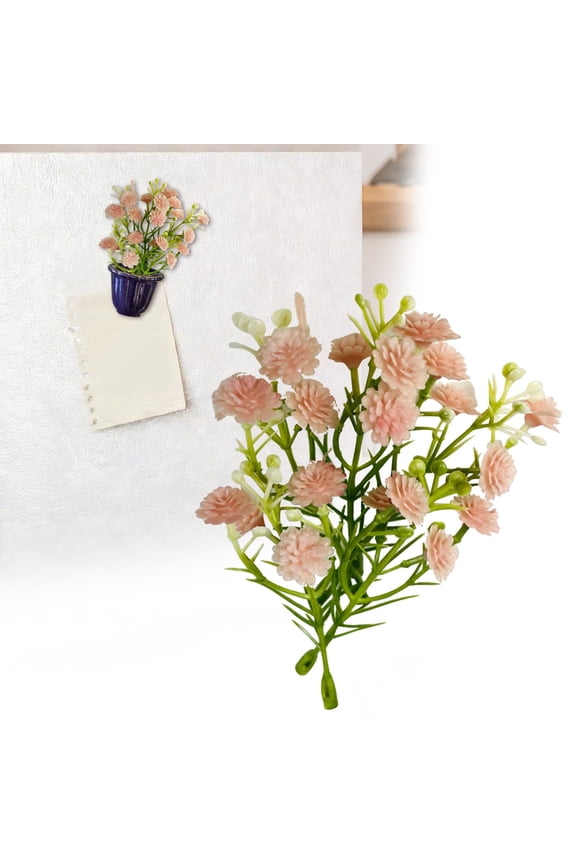 Artificial Flowers Bouquet,5Pc Pink 3." Baby'S Breath / Gypsophila Floral Arrangement Stems,Fake Flowers Greenery,Floral Stems Flower Picks,Real Touch Silk Flower,Living Room Kitchen Decor