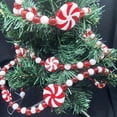 thumbnail image 1 of SMKE Christmas Peppermint Garland,Festive Crystal Candy Decor,Hanging Garland Bead Accent,Holiday Party Favors Decoration,Candy Cane Decor,Fake Candy Garland,Xmas Tree Hanging Supply A Red 3M, 1 of 6