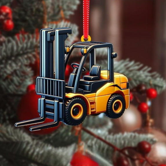 SMKE Christmas Truck Pine Tree 2D Flat Car Rear View Mirror Accessories. Festive Hanging Decorations. Christmas Tree Ornaments. Holiday Cheer Hanging Charm. Interior Rearview Pendant Decor. Gift G