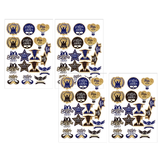 SMKE Class Of 2026 Sticker Labels,Graduation Thank You Stickers For Party Favors,Grad Announcement Labels,Graduation Stickers Set,Black & Gold 4-Sheet Round Labels for Invitations,Cards,Candy Bags