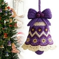 thumbnail image 1 of SMKE DIY Crochet Christmas Bell Ornament Kit,Perfect Beginner Christmas Kit,Hand-Knitted Christmas Bell Decoration for Crafting a Personalized Christmas Bell Purple, 1 of 9