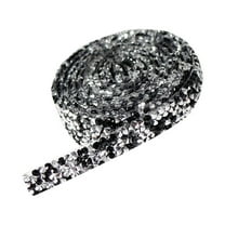 SMKE Diamond Sparkling Crystal Bling Ribbons Roll Banding Belt Wrap,DIY Self-Adhesive Rhinestone Sticker Ribbon for Wedding holiday Birthday Halloween Christmas harvest Thanksgiving Decorations A