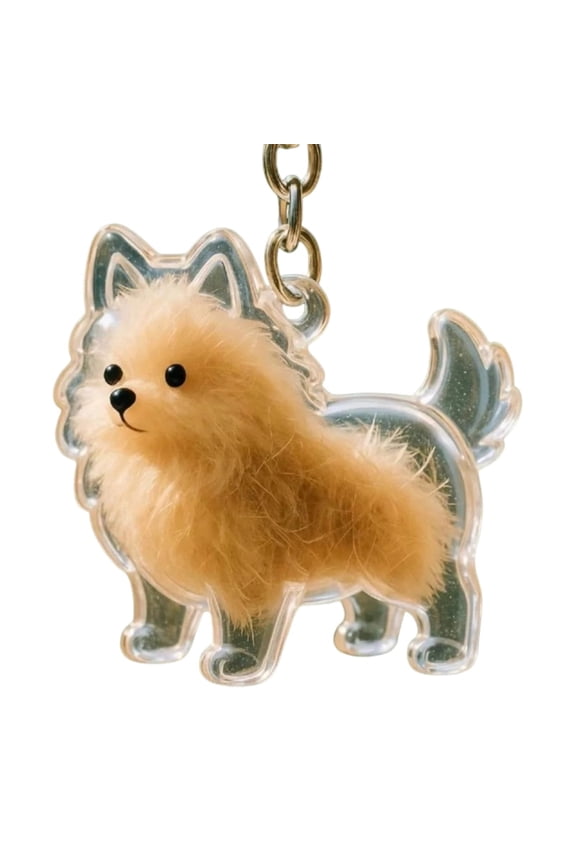 Dog Fur Keepsake Charm,Pet Memorial Locket Keychain,Pet Fur Collection Keyring,Fur Keepsake Gift,Pet Memorial Keychain 2"Refillable Keepsake Bottle with Transparent Window for Dog Hair Storage