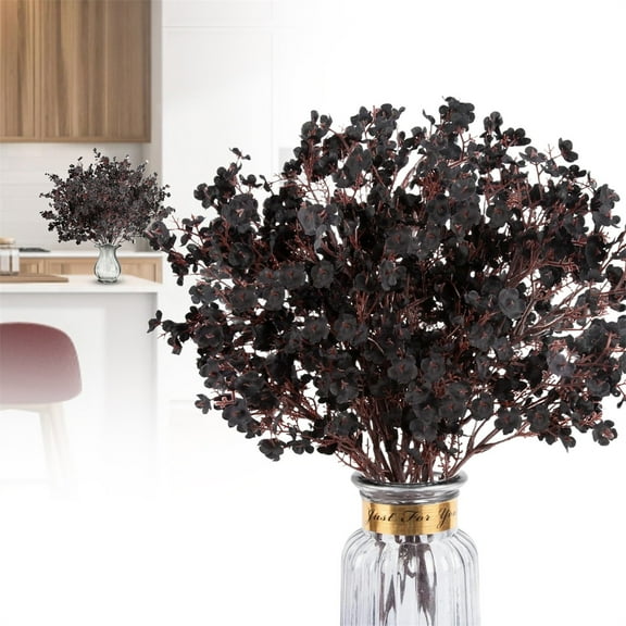 SMKE Fall Stems Fake Plants,Wedding Party Decoration,Artificial Faux Flowers Bouquets,Floral Arrangement Flowers for Thanksgiving Christmas Home Table Centerpiece Vase Filler Autumn Decor Black