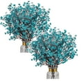 thumbnail image 1 of SMKE Fall Stems Fake Plants,Wedding Party Decoration,Artificial Faux Flowers Bouquets,Floral Arrangement Flowers For Thanksgiving Christmas Home Table Centerpiece Vase Filler Autumn Decor Blue3 6Pc, 1 of 9
