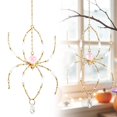thumbnail image 1 of SMKE Halloween Spider Wind Chime,Acrylic Suncatcher Hanging Ornament,Gothic Prism Window Decor,Reflective Bead Chandelier Pendant,Spooky Home Decor,Handcrafted Spider Decor,Courtyard Hanging Pendant, 1 of 7