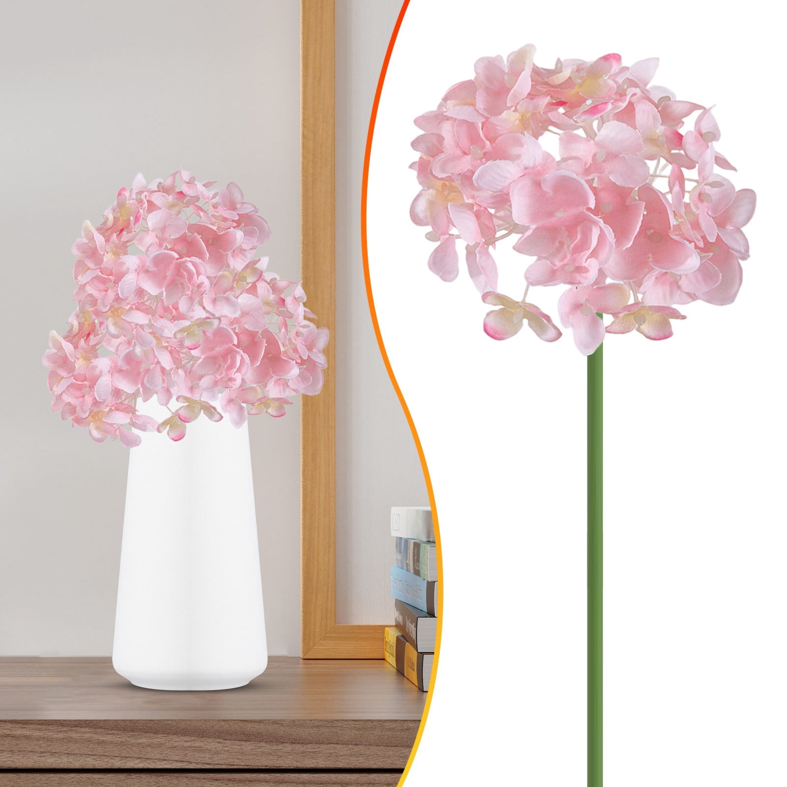 Photo inspiration: Picture Idea: Smke Lifelike Hydrangea Flowers 10 Pink Realistic Fake Hydrangea