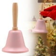 thumbnail image 1 of SMKE Loud Metal Hand Bell,Solid Brass Call Bell,Dinner Service Bell,Classroom Signal Bell,Food Line Alert Bell,Alarm Ringing Bell,Festive Jingle Bell,Wedding Event Bell,Pet Training Bell B Pink, 1 of 9
