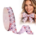 thumbnail image 1 of SMKE Patriotic Ribbon Wired,Firework Star Ribbon,250Th Anniversary Ribbons,Independence Day Ribbon,4Th Of July Ribbon,Stars Americana Ribbon,Red White And Blue Ribbon,Memorial Day Crafts, 1 of 9