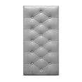 thumbnail image 1 of SMKE Peel and Stick Headboard,Upholstered Wall Panels DIY Self Adhesive 3D Queen Headboard Soft Cushion,Self Adhesive Foam Wall Panels,Leather Clad Wall Covering Room Bed Headboards Safety Gray, 1 of 2