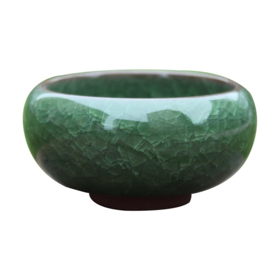 SMKE Small Ceramic Flower Pot Drainage Hole Mini Planter Succulents Cactus Home Office Desk Decor 6.5cm Delicate Porcelain Tiny Container Indoor Outdoor Garden