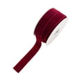 thumbnail image 1 of SMKE Velvet Ribbon Spool,Craft Velvet Ribbon Lots,Velvet Ribbon Single Velvet Ribbon For Gift Wrapping Brown Ribbon For Hair Bows Handmade Home Decor Halloween Christmas harvest Thanksgiving Red, 1 of 6