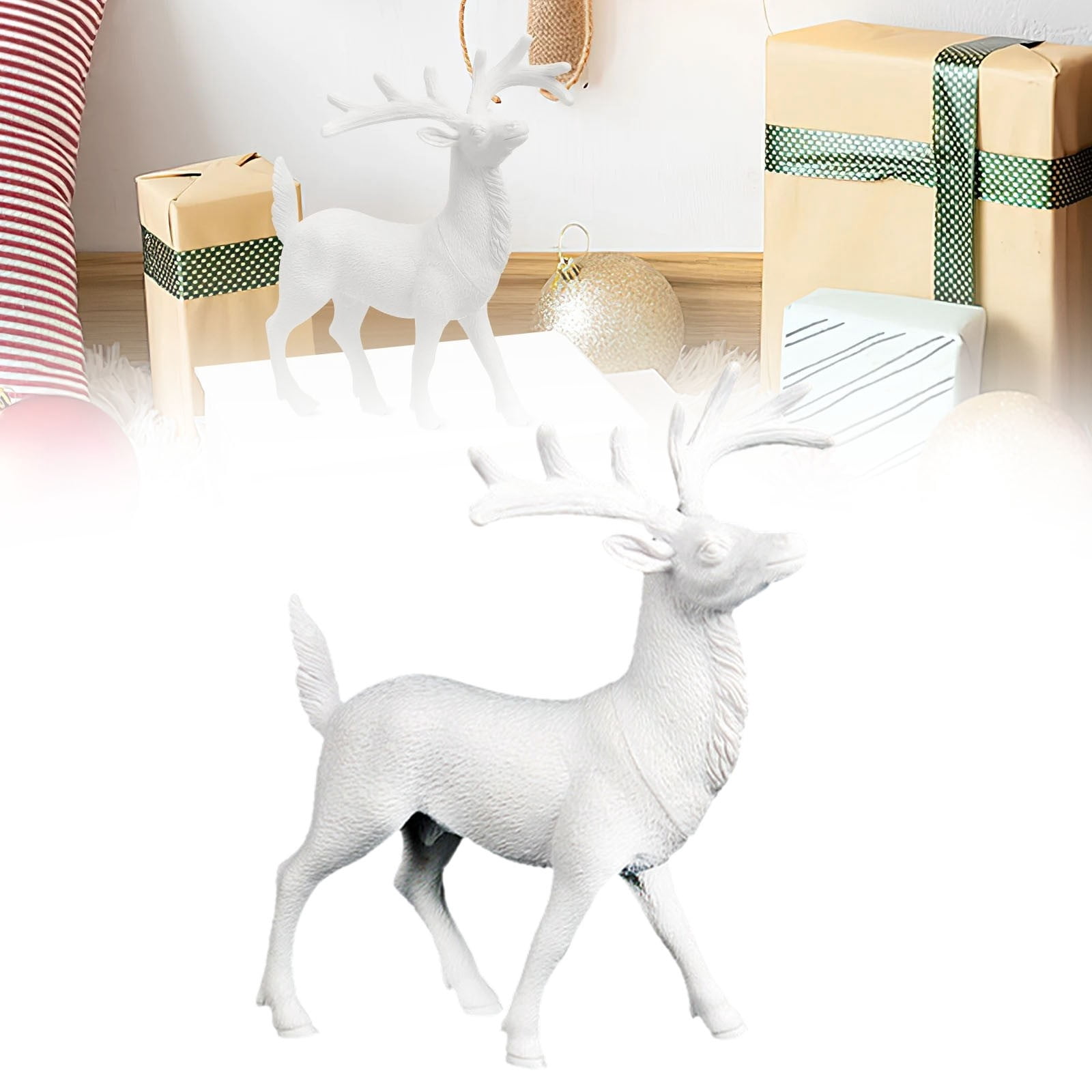 SMKE Wildlife Animal Sculpture,Jungle Animal Figurine,Paintable ...