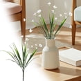 thumbnail image 1 of SMKE faux flowers,memorial decor,memorial arrangement,floral arrangement,cemetery arrangement,grave arrangement,12.6" Artificial White Flower Spray,Faux Memorial Bouquet for Hanging Decor, 1 of 9