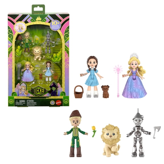 Universal Pictures' Wicked: For Good Oz Story Set, 5 Small Dolls with 5 Movie-inspired Accessories